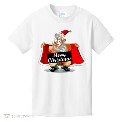 Merry Chrismas X-Mas Santa Bells Kids T-Shirt