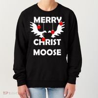 Merry Christ-Moose Women's Sweatshirt thumb 0