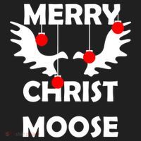 Merry Christ-Moose Women's Sweatshirt thumb 2
