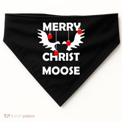 Merry Christ-Moose USA-Made Doggie Bandana