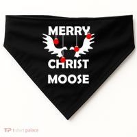 Merry Christ-Moose USA-Made Doggie Bandana thumb 0