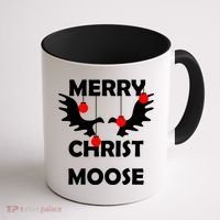 Merry Christ-Moose Coffee Mug thumb 1