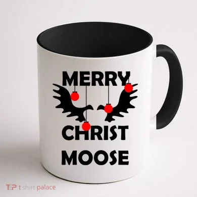 Merry Christ-Moose Coffee Mug back