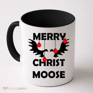 Merry Christ-Moose Coffee Mug