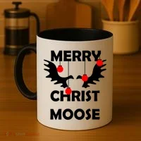 Merry Christ-Moose Coffee Mug thumb 4