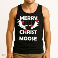 Merry Christ-Moose Tank Top thumb 3