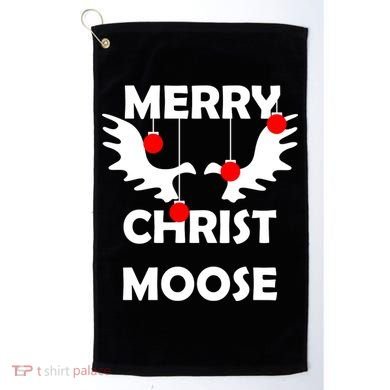 Merry Christ-Moose Golf Towel