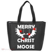 Merry Christ-Moose Tote Bag thumb 0