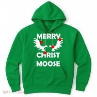 Merry Christ-Moose Hoodie thumb 0