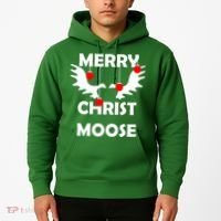 Merry Christ-Moose Hoodie thumb 2