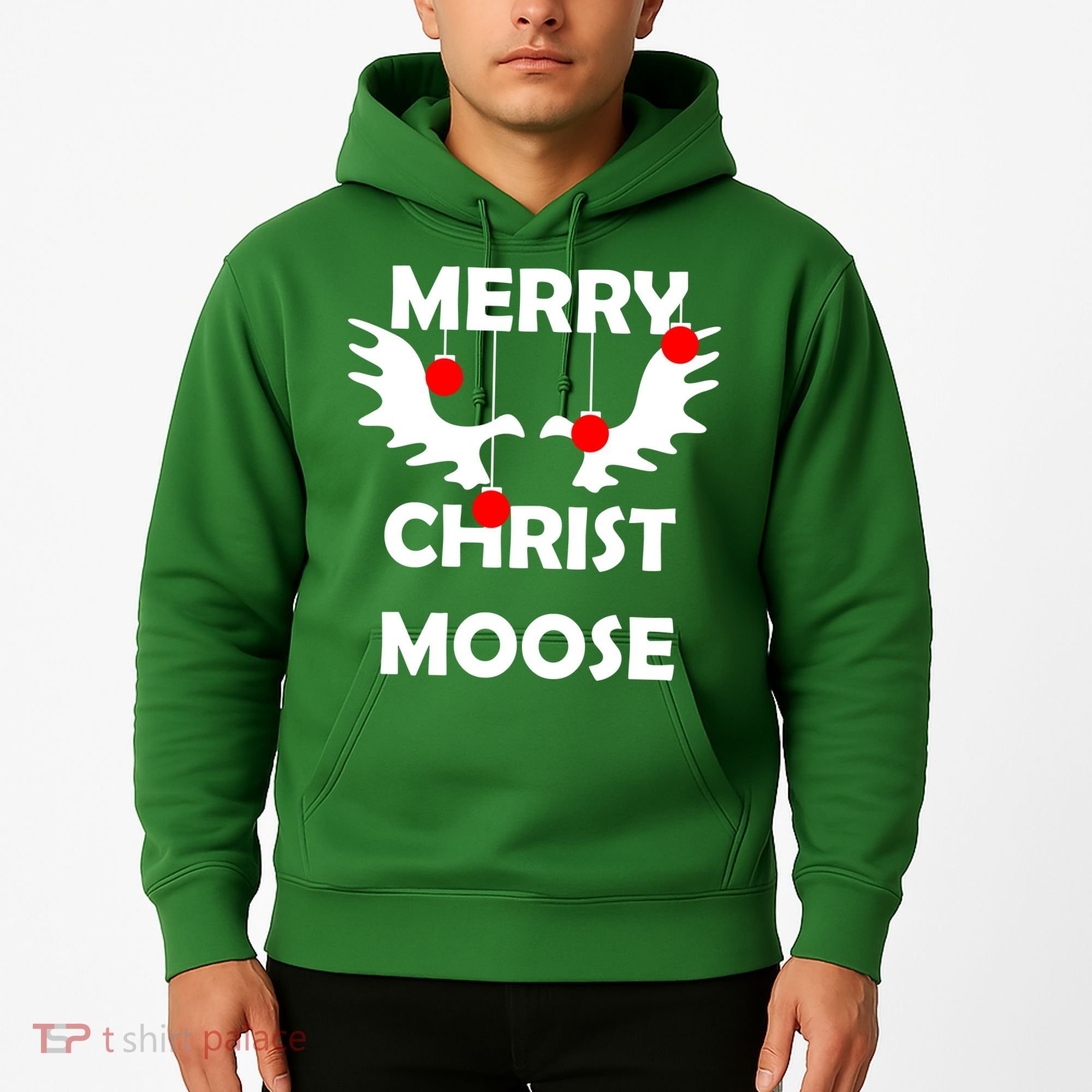 Merry Christ-Moose Hoodie