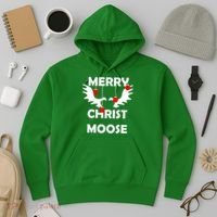 Merry Christ-Moose Hoodie thumb 3