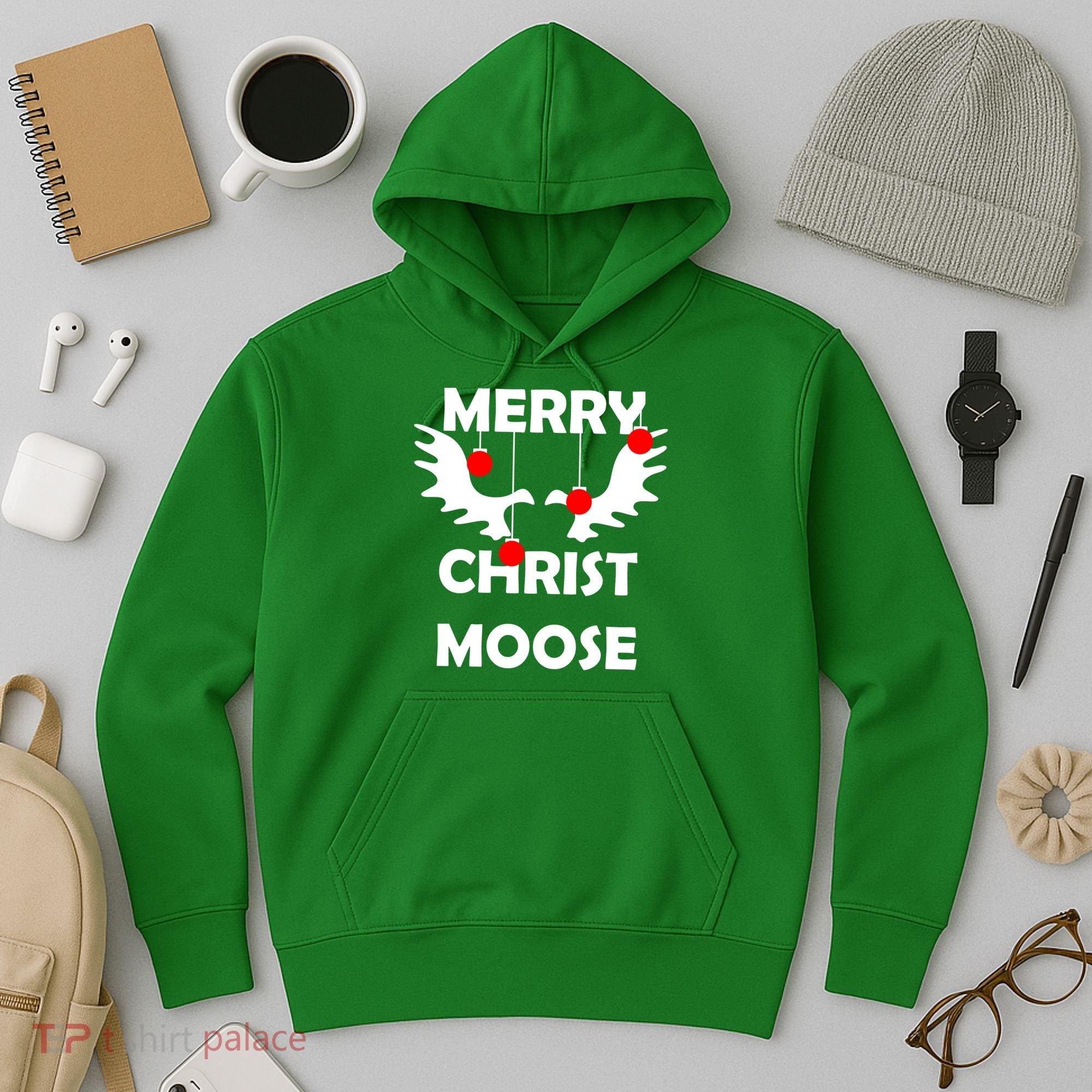 Merry Christ-Moose Hoodie