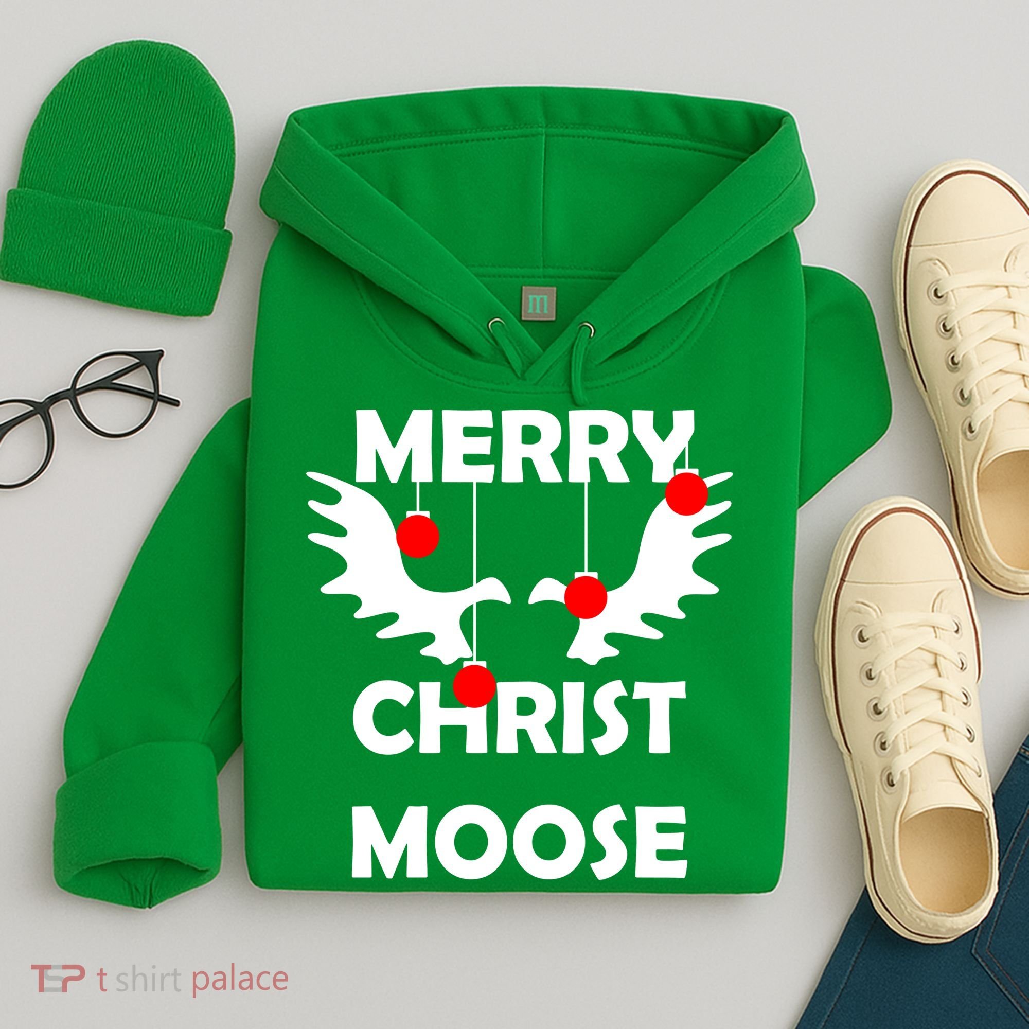 Merry Christ-Moose Hoodie