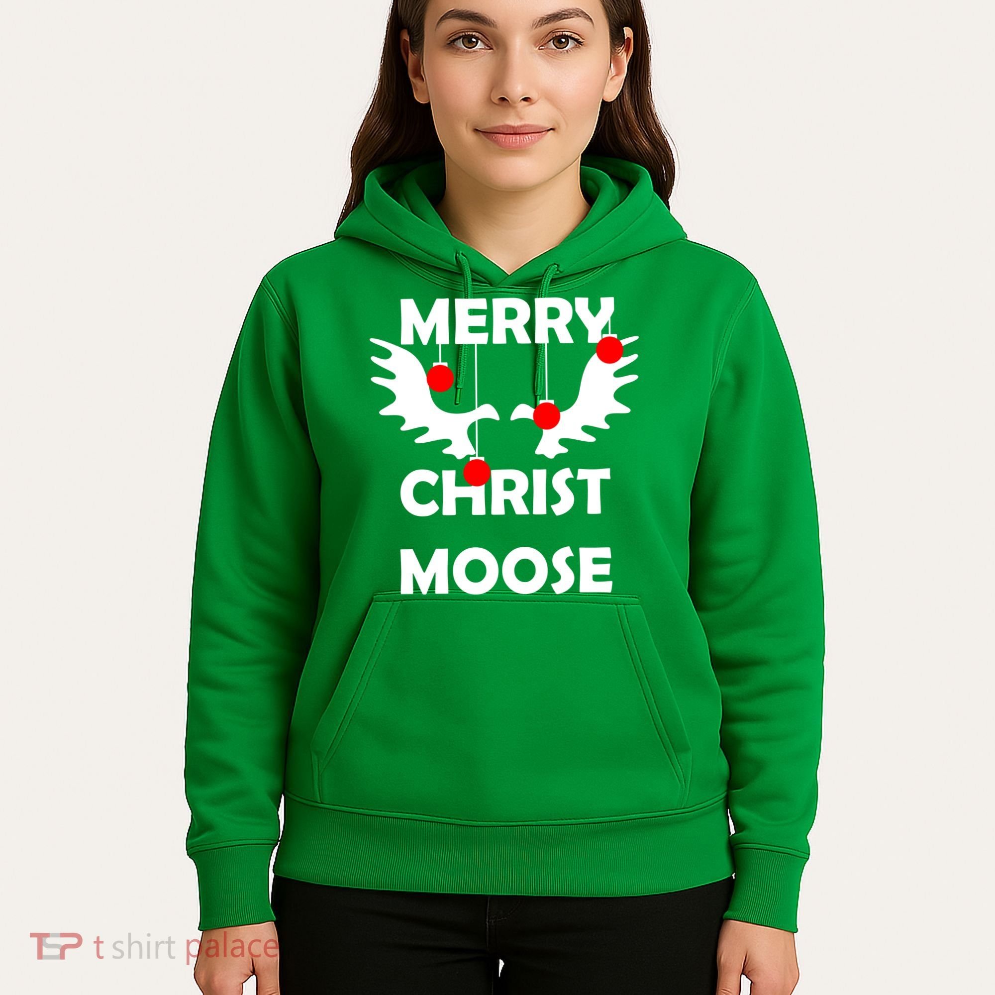 Merry Christ-Moose Hoodie