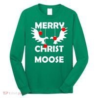 Merry Christ-Moose Long Sleeve Shirt thumb 0