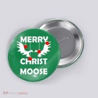 Merry Christ-Moose Button thumb 0