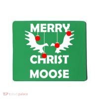 Merry Christ-Moose Mousepad thumb 0