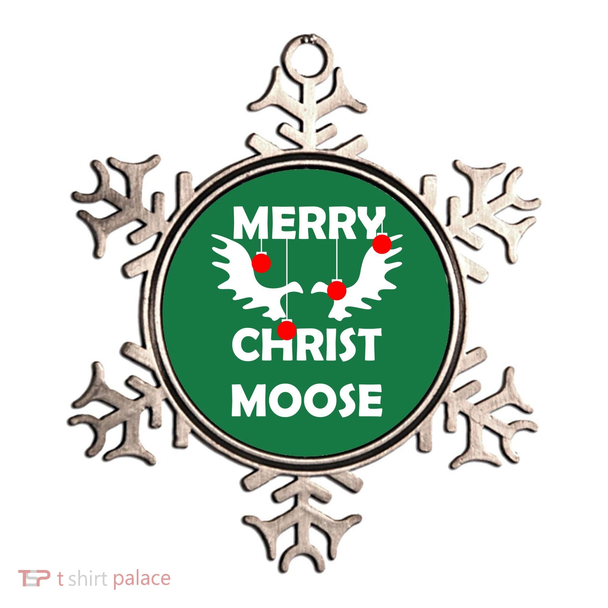 Merry Christ-Moose Ornament