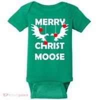 Merry Christ-Moose Baby Bodysuit thumb 0