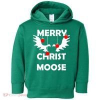 Merry Christ-Moose Toddler Hoodie thumb 0