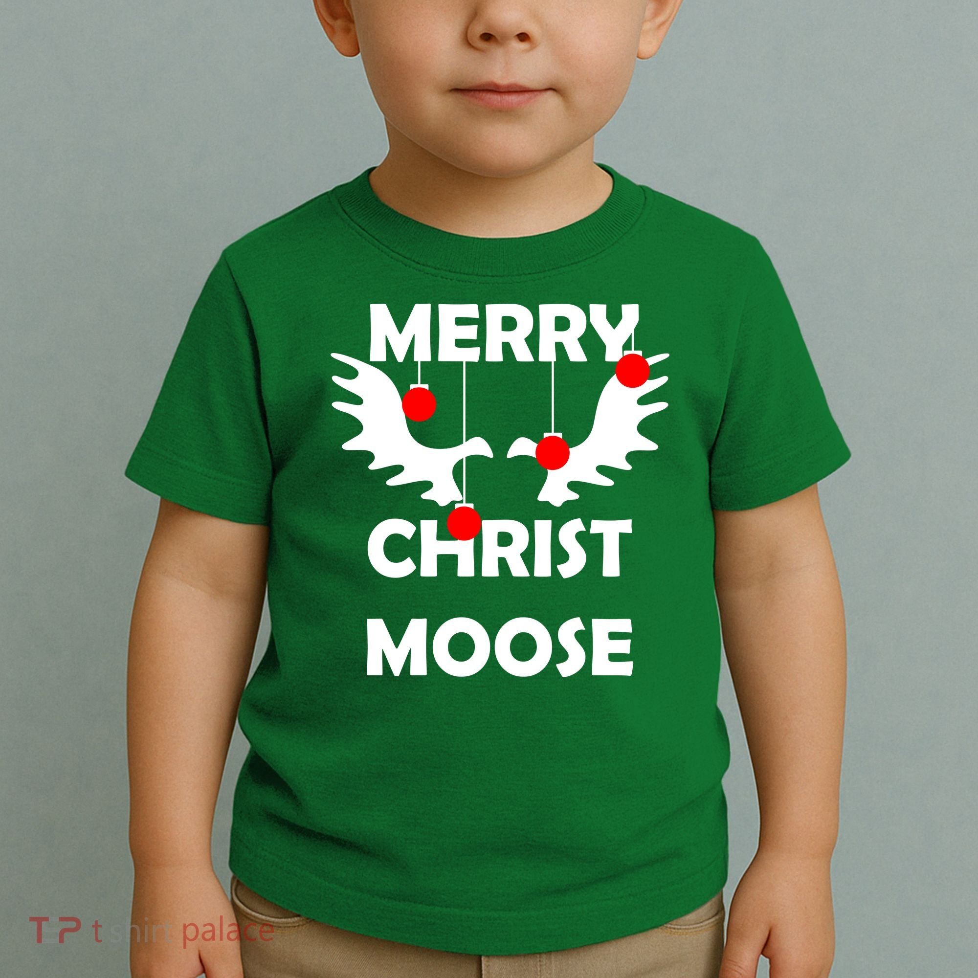 Merry Christ-Moose Toddler T-Shirt