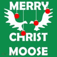 Merry Christ-Moose Kids Hoodie thumb 5