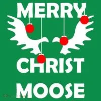 Merry Christ-Moose Kids Hoodie thumb 5