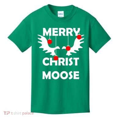 Merry Christ-Moose Kids T-Shirt
