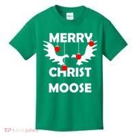 Merry Christ-Moose Kids T-Shirt thumb 0