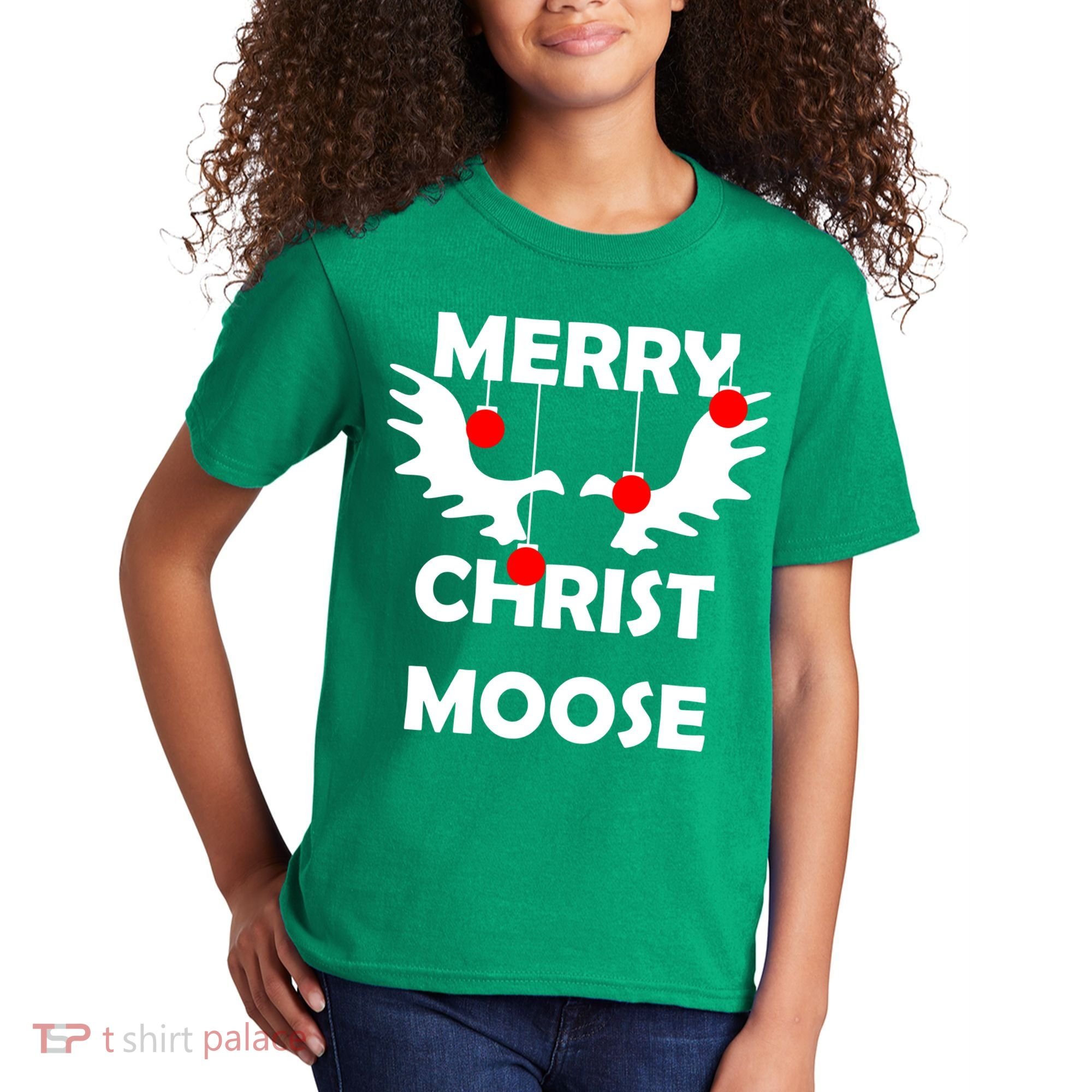 Merry Christ-Moose Kids T-Shirt
