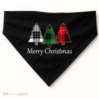 Merry Christmas USA-Made Doggie Bandana thumb 0