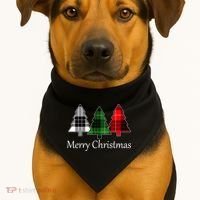 Merry Christmas USA-Made Doggie Bandana thumb 1