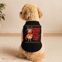 Merry Christmas And Stay Away From Me Reindeer Doggie Tank thumb 2
