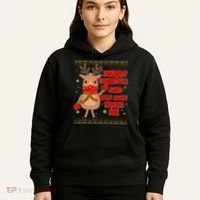 Merry Christmas And Stay Away From Me Reindeer Hoodie thumb 5