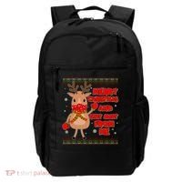 Merry Christmas And Stay Away From Me Reindeer Backpack thumb 0