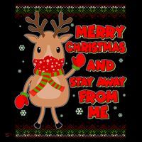 Merry Christmas And Stay Away From Me Reindeer Coffee Mug thumb 5