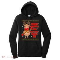 Merry Christmas And Stay Away From Me Reindeer Women's Hoodie thumb 0