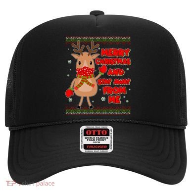 Merry Christmas And Stay Away From Me Reindeer Hat