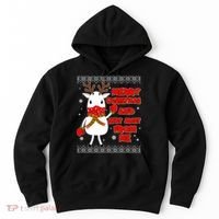 Merry Christmas And Stay Away From Me Reindeer Ugly Sweater Hoodie thumb 0
