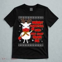 Merry Christmas And Stay Away From Me Reindeer Ugly Sweater T-Shirt thumb 5