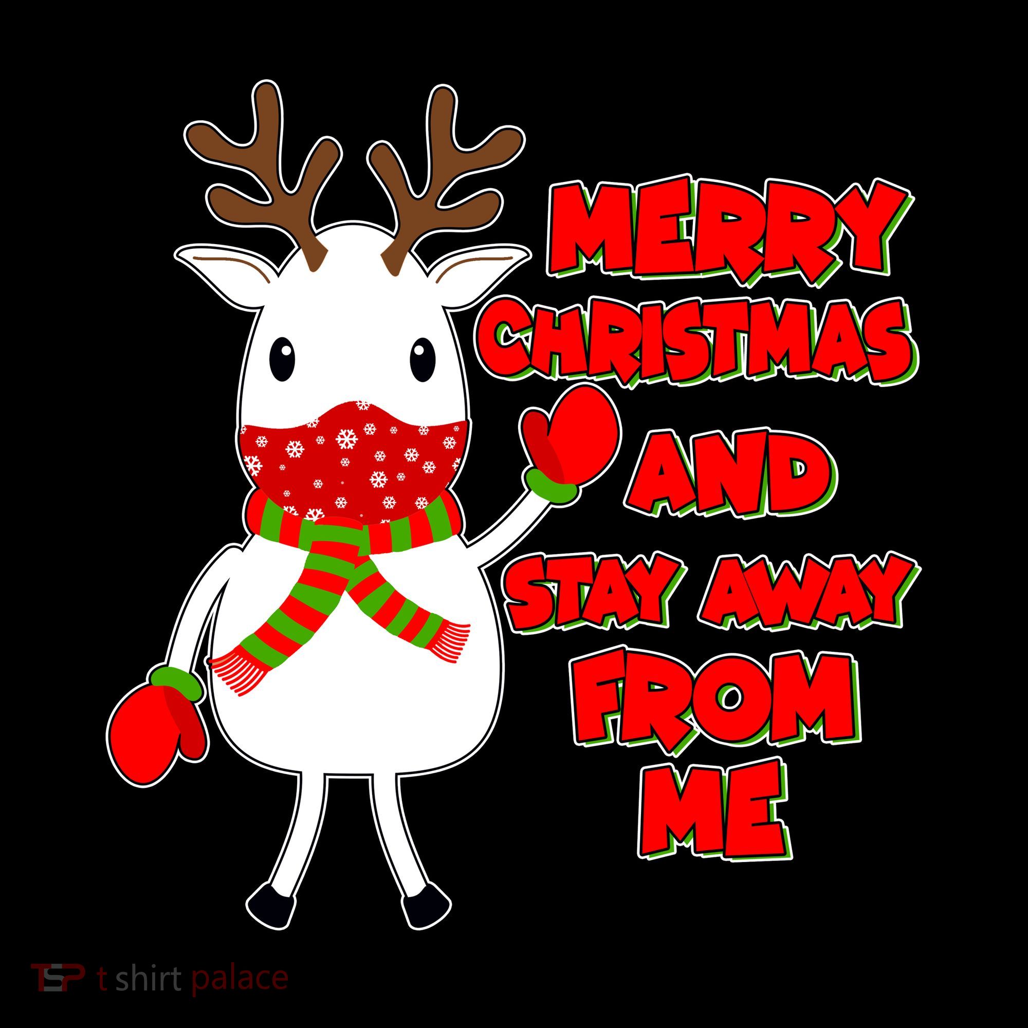 Merry Christmas And Stay Away From Me Reindeer Ugly Sweater Coffee Mug
