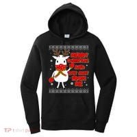 Merry Christmas And Stay Away From Me Reindeer Ugly Sweater Women's Hoodie thumb 0