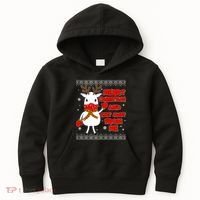 Merry Christmas And Stay Away From Me Reindeer Ugly Sweater Kids Hoodie thumb 0