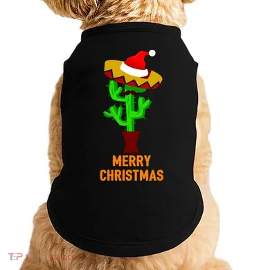 Merry Christmas Cactus Doggie Tank