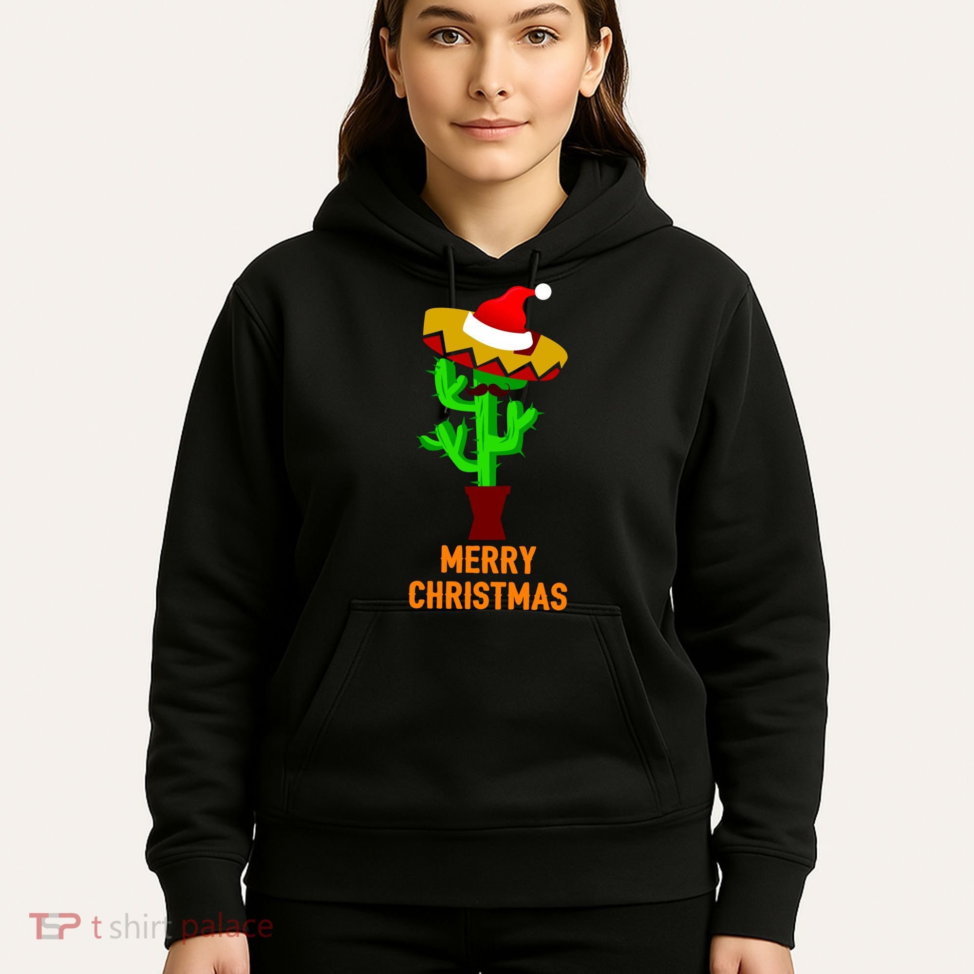 Merry Christmas Cactus Hoodie
