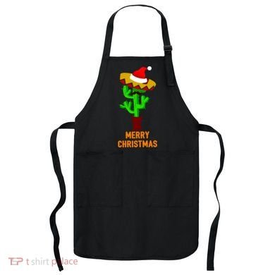 Merry Christmas Cactus Apron