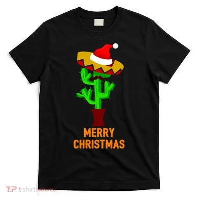 Merry Christmas Cactus T-Shirt