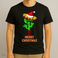 Merry Christmas Cactus T-Shirt thumb 3