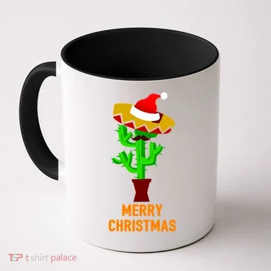 Merry Christmas Cactus Coffee Mug